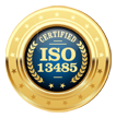ISO 13485:2016 certification seal