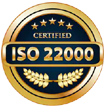 ISO 22000:2018 certification seal